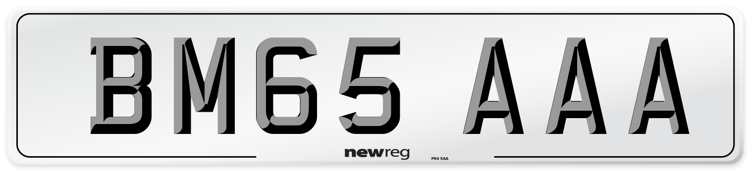BM65 AAA Number Plate from New Reg
